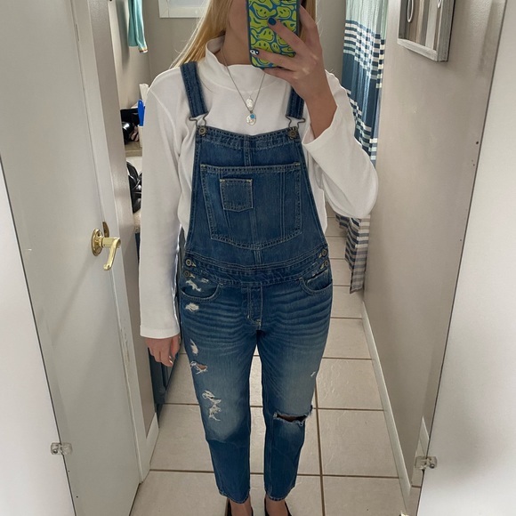 Hollister Jean overalls, size M, good condition - Picture 1 of 5